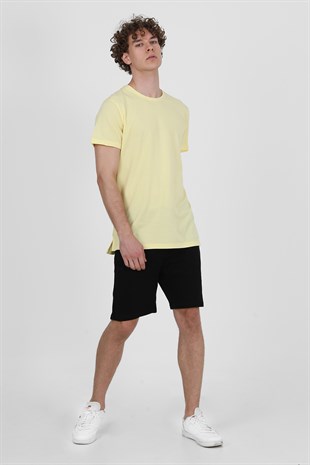 John Frank Açık Sarı Basic Pike T-Shirt