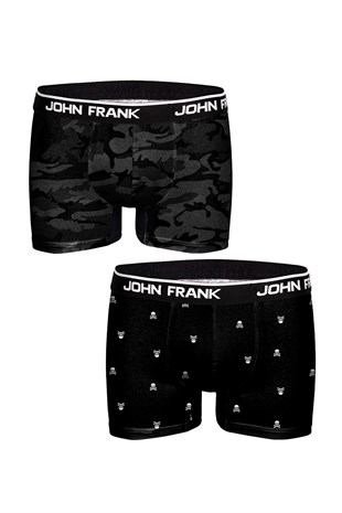 John Frank İkili Monochrome Boxer