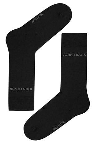 John Frank Siyah Uzun Çorap